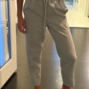 Aritzia Gray Ankle Cropped Pants